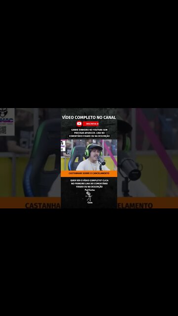 CASTANHARI SOBRE O CANCELAMENTO #shorts #felipecastanhari #castanhari #cancelamento #cancelado