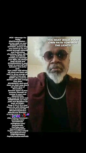 ▪︎YOU MUST WALK YOUR OWN PATH TOWARDS THE LIGHT▪︎