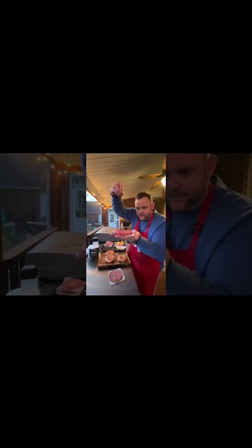 Quick burgers 🍔 on the Blackstone griddle. #shorts