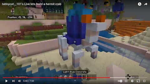 tabbycat__101's Live lets build a hermit crab