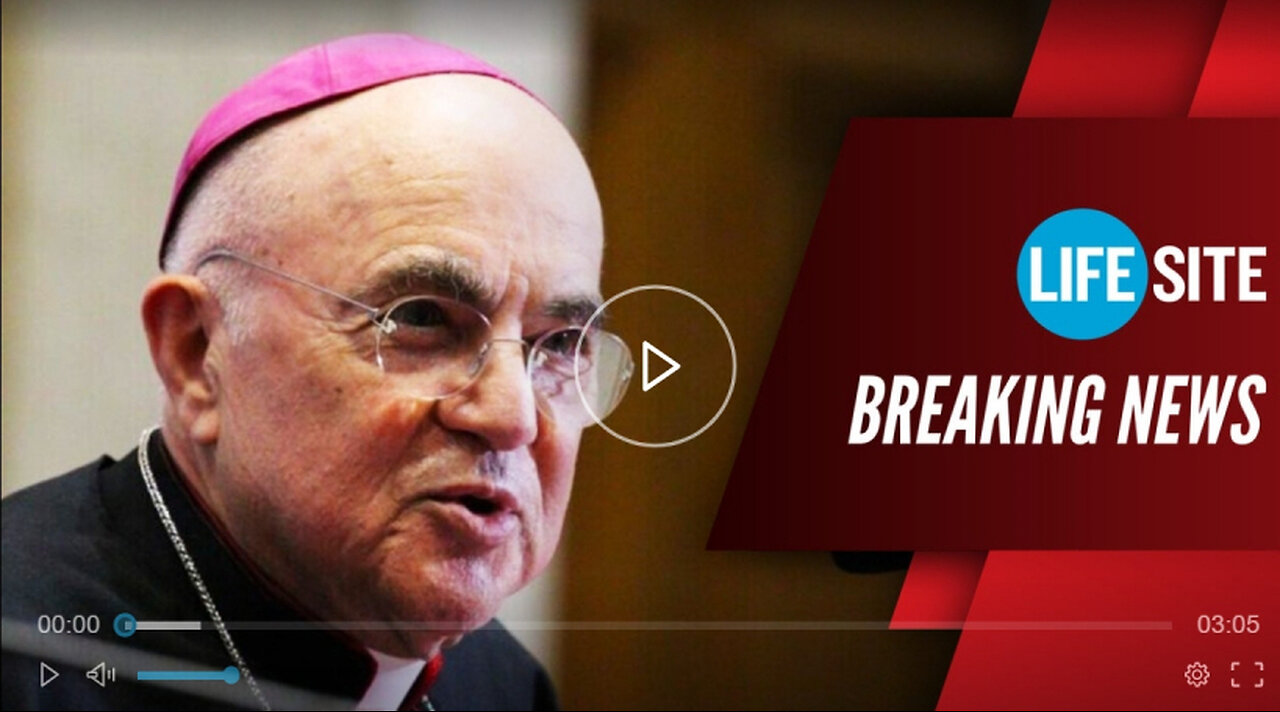 Archbishop Viganò Accuses Pope Francis of Supporting "Davos Elites" & "New World Order"