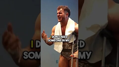 AEW CHAMPION MJF LOSES IT AT MEDIA SCRUM - #shorts #aew #mjf #shortsyoutube video #shortsvideo