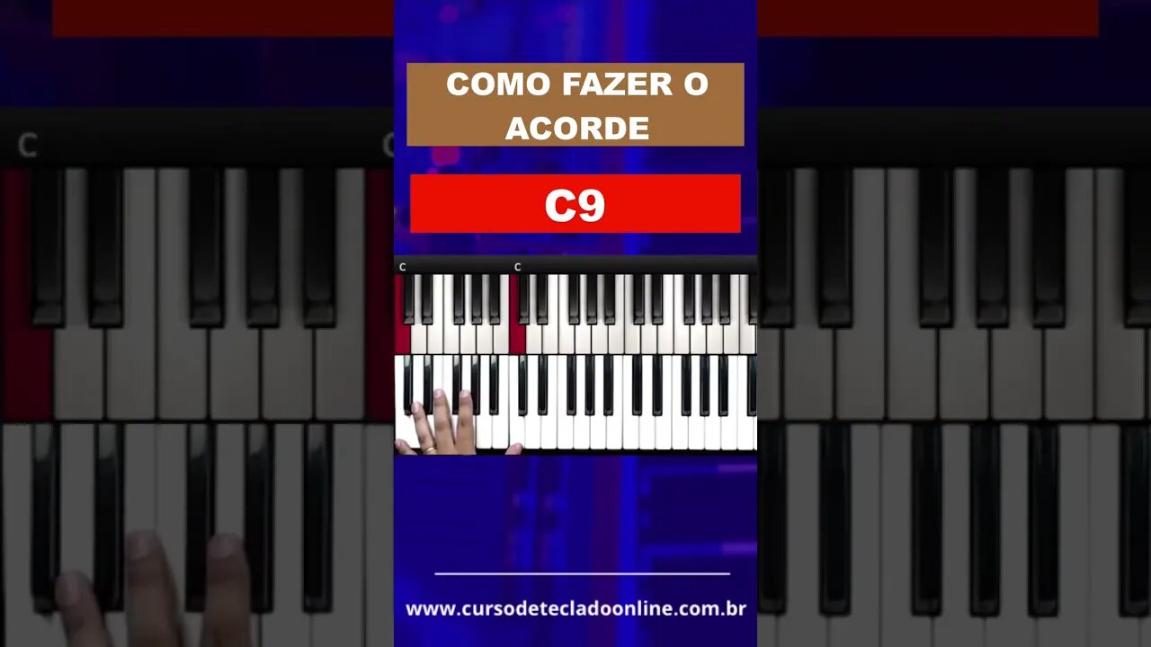 Como fazer o acorde de C9 no Teclado