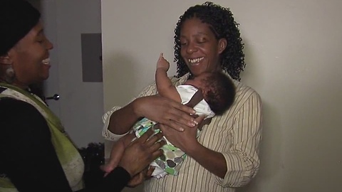 Moms helping new moms in urban neighborhoods