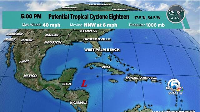 Potential Tropical Cyclone Eighteen has formed