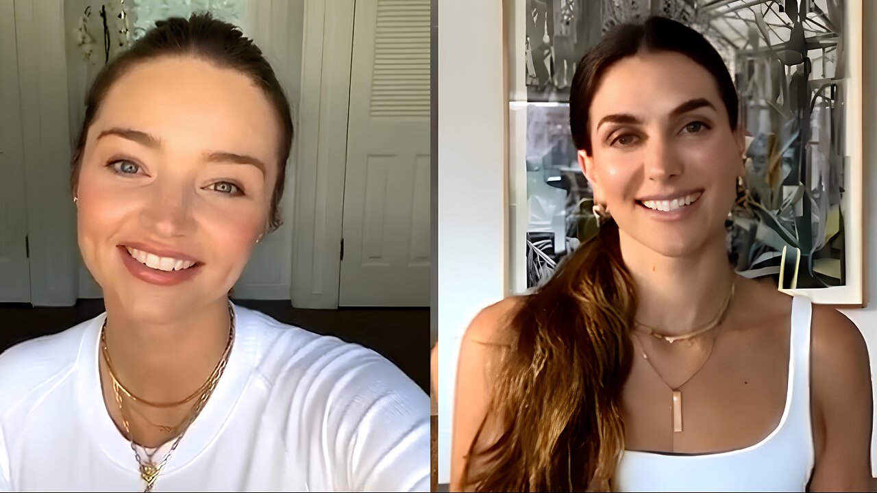 Join Miranda Kerr and Melissa Wood for a Fun Workout Session featuring the Froggy Pose! 🐸