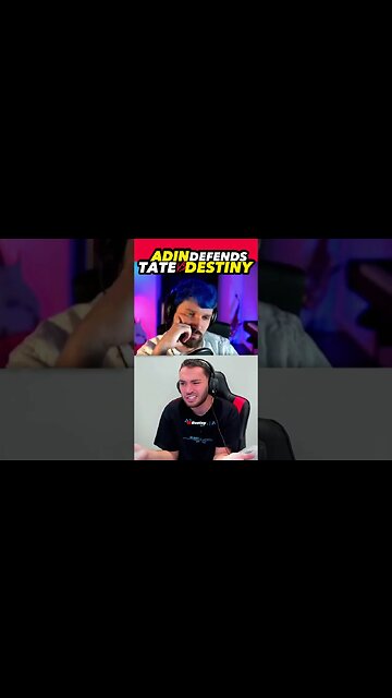 Adin Ross In Andrew Tate Debate With Destiny