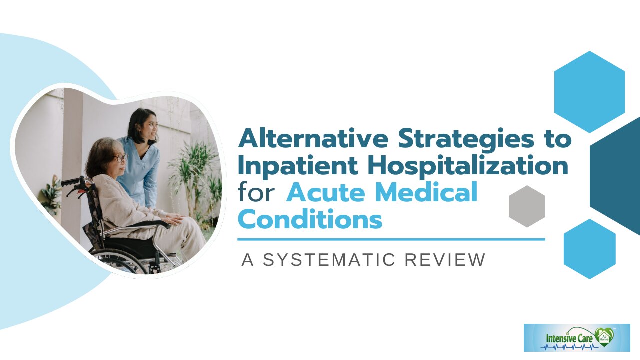 Alternative Strategies to Inpatient Hospitalization for Acute Medical Conditions-A Systematic Review