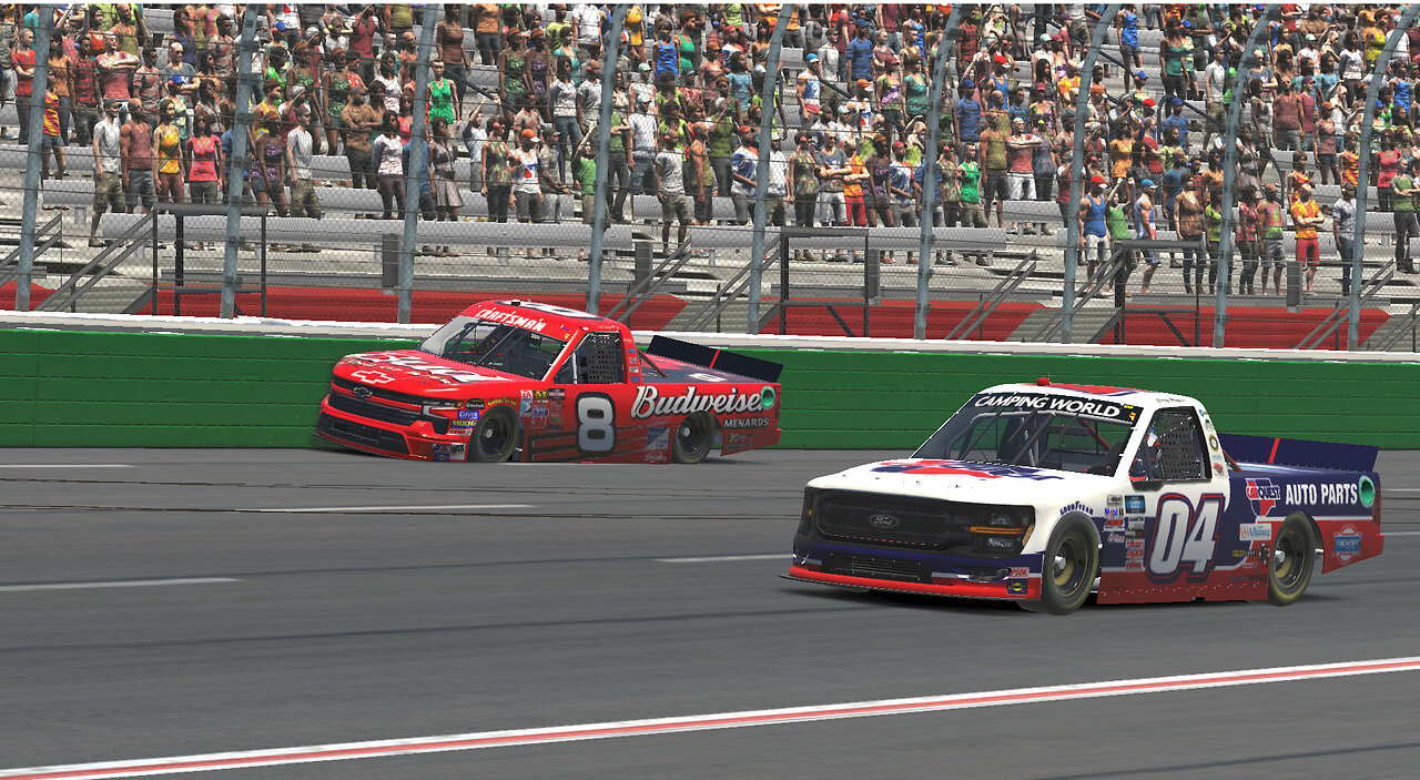 Nascar Craftsman Truck Series at Atlanta On iRacing Dang it I crashed