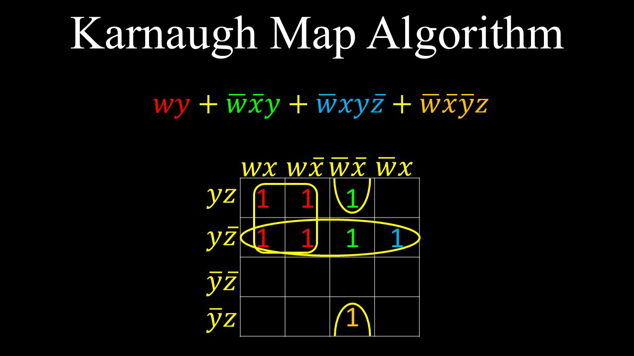 Karnaugh Map Algorithm, Minimal Boolean Expression - Discrete Mathematics