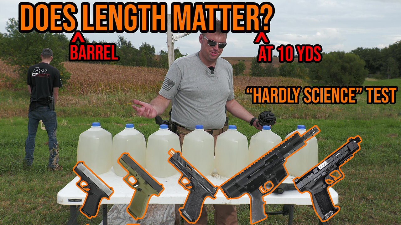 Is There a Practical Difference in Pistol Barrel Length at 10 Yards? (Hardly Science)