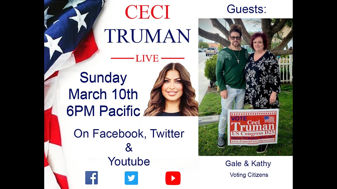 3-10-2024 Ceci Truman Live with guests Gail and Kathy Chester