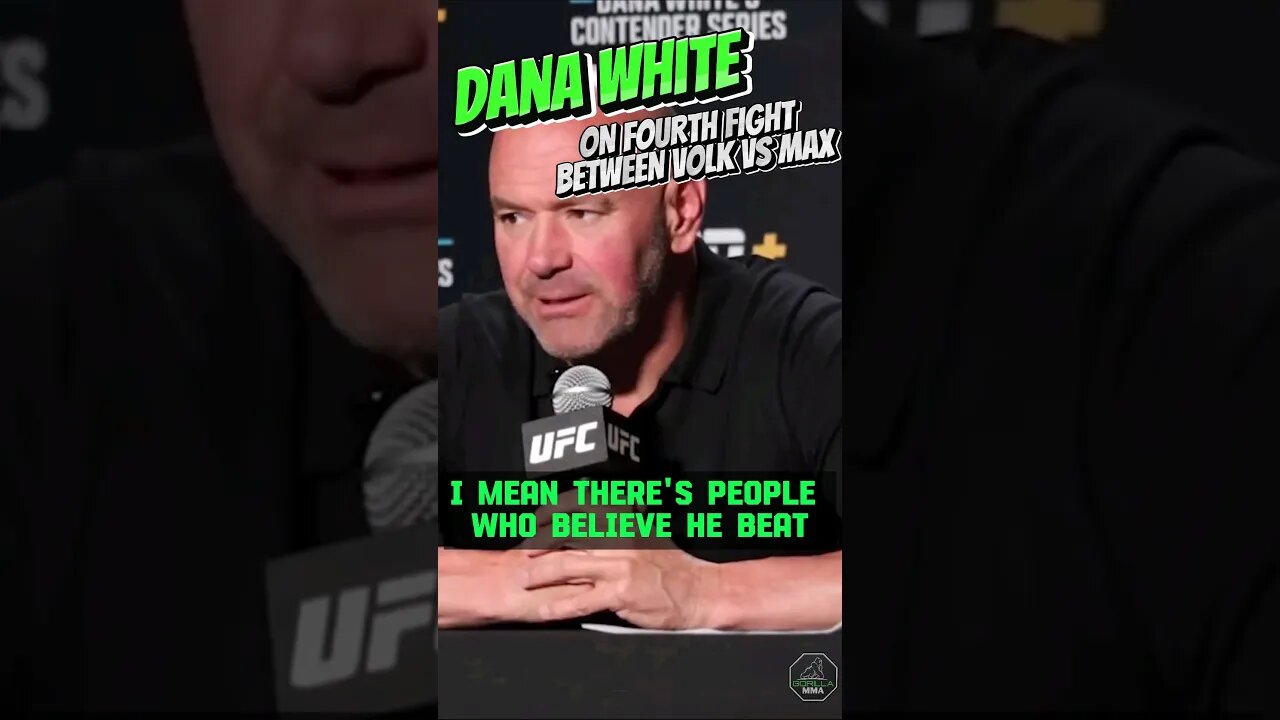 Dana White On A 4th Fight Between Volkanovski & Holloway #ufcshorts #mma #danawhite