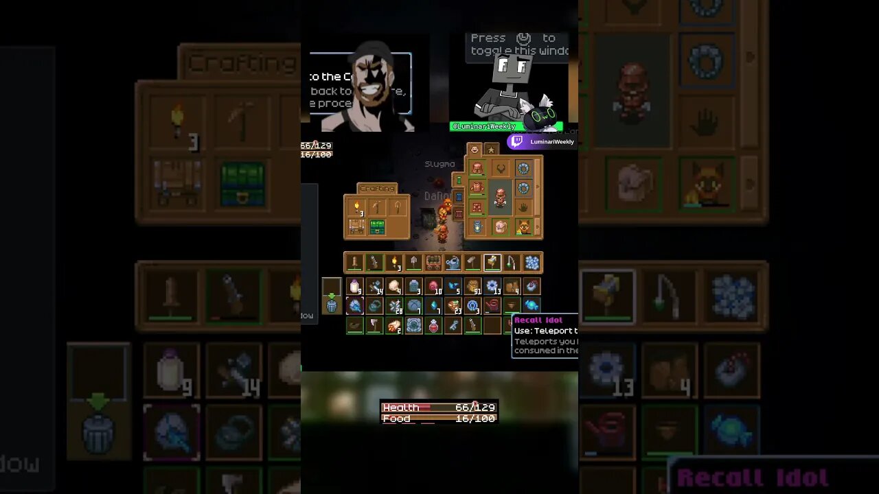 Recall idol #shorts #corekeeper #learntoplay #livestream #basebuilding #survival #coop #twitch