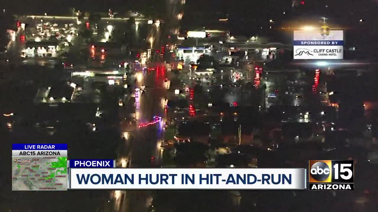 Woman seriously hurt in hit-and-run in Phoenix