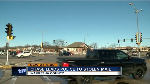 Chase leads police to stolen mail in Waukesha County