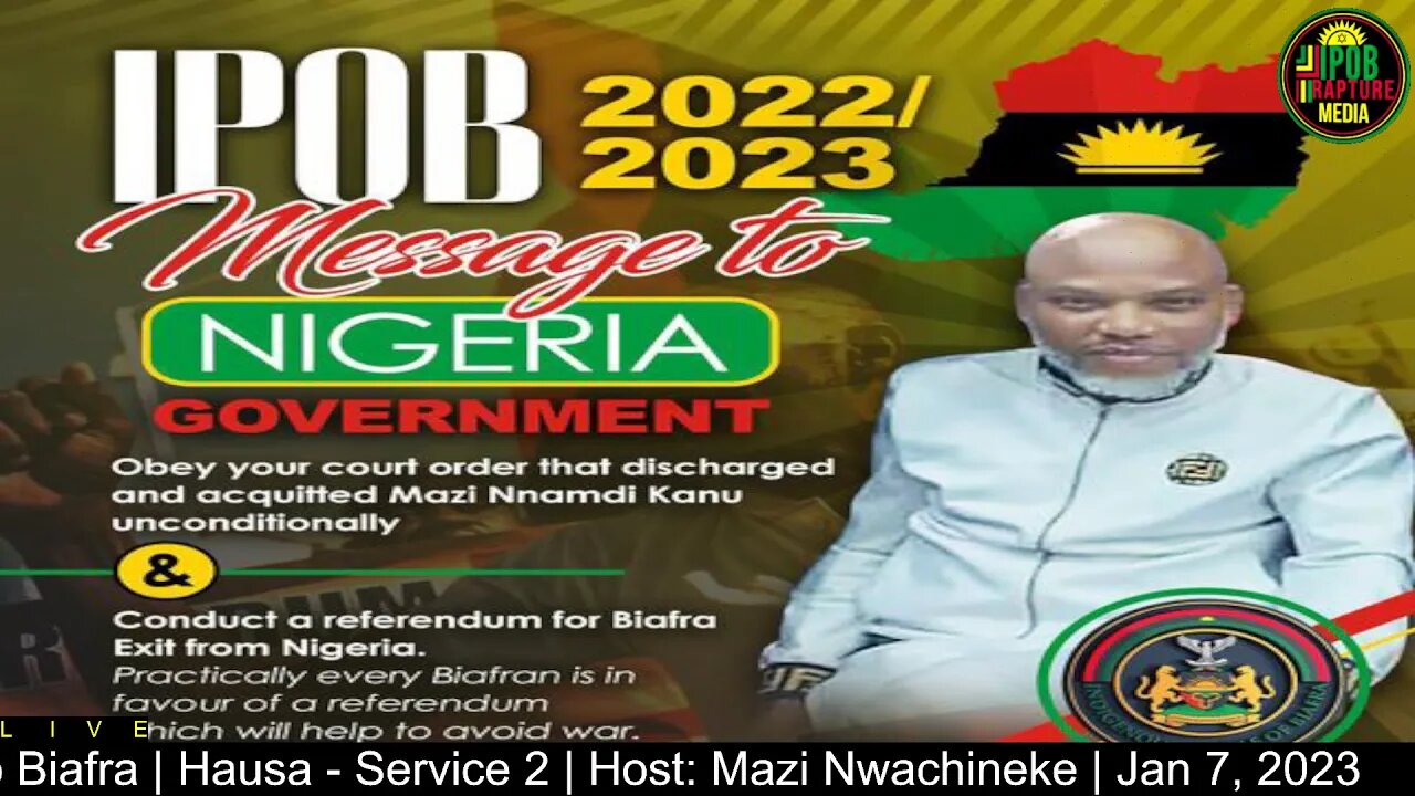 Welcome To The University Of Radio Biafra | Hausa - Service | Host: Mazi Jonathan | Jan 10, 2023