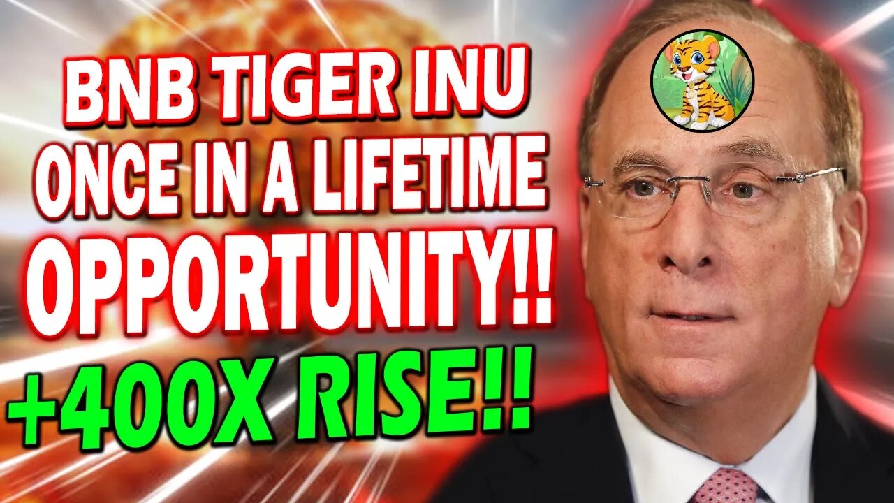 BNB TIGER HOLDERS!! BLACKROCK CEO WILL MAKE CRYPTO AND BNB TIGER EXPLODE!!