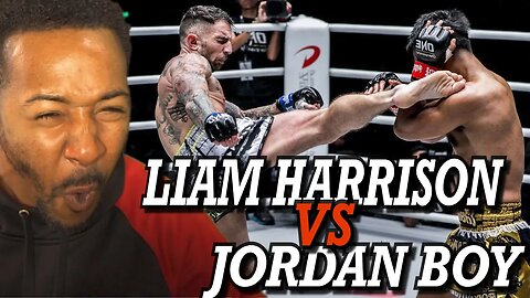 BRUTAL MUAY THAI FIGHT | LIAM HARRISON VS JORDAN BOY | FULL FIGHT | REACTION!!!