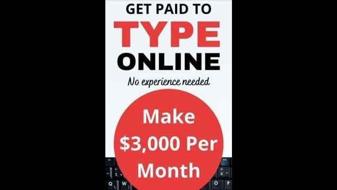 Make money online typying