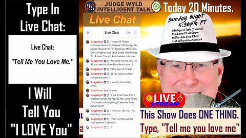 Pre-Roll For Love Chat: You Ask Me To Say I Love You-I Tell You I Love You-That's It! 