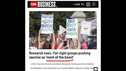 CNN reports that far right believe vaxx is the mark of the beast