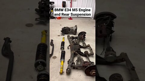 BMW E34 M5 Engine and Rear Suspension #shorts #bmw #diy #cars #bmwe34 #bmwm5 #automotive #engine