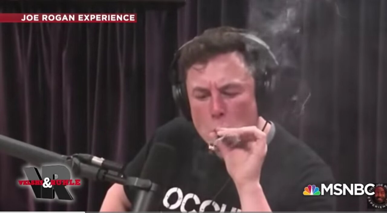 Elon Musk Smokes Weed During Joe Rogan Podcast Interview