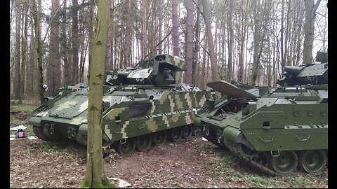 Vehiculos M2A2 Bradley ODS-SA de la OTAN/Ucrania son emboscados en Zaporozhye