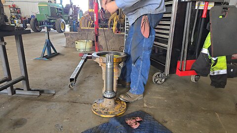 Repairing a skidder axle