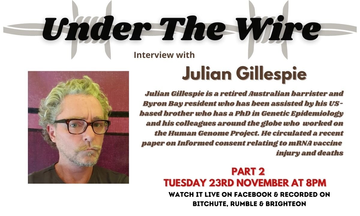 Under the Wire interviews Julian Gillsepie, Barrister (retired) Part 2