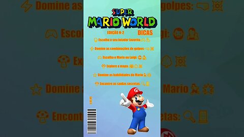 🌟 Super Mario World: Dicas Fantásticas com Ícones do Clássico do SNES! 🍄🎮