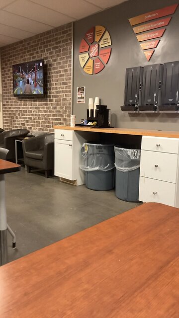 Home Depot break room
