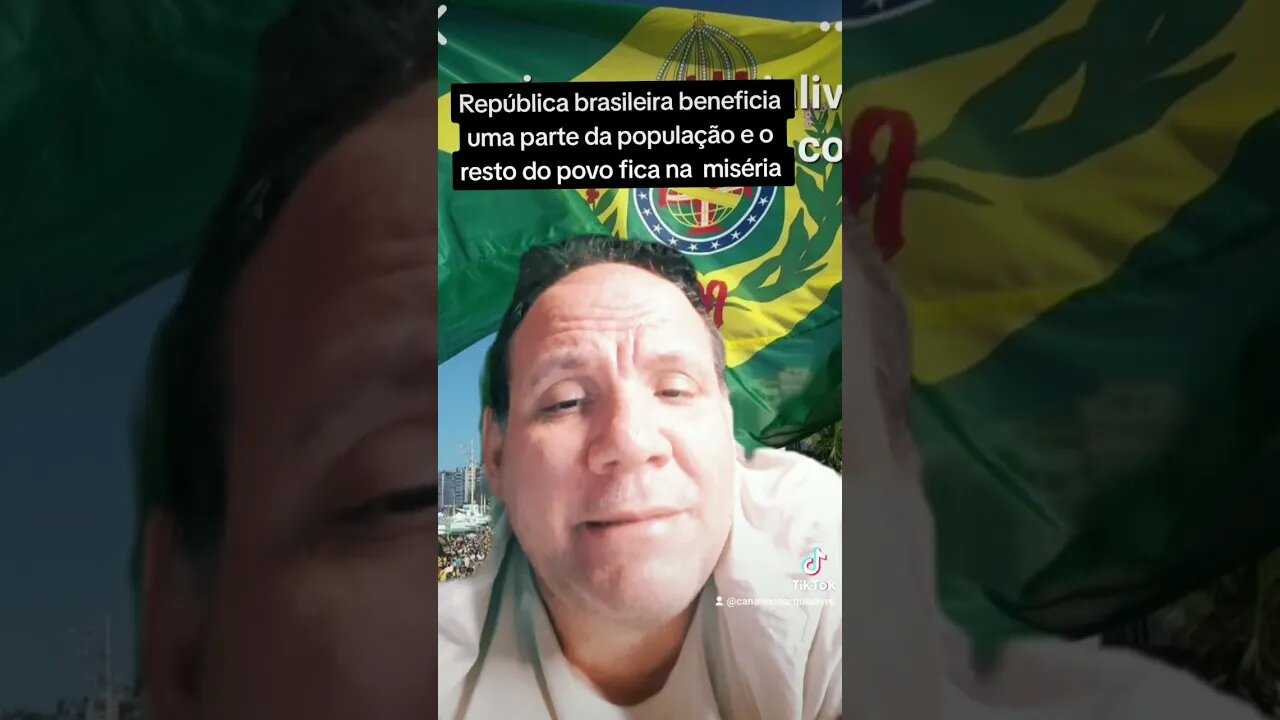 República brasileira beneficia uma parte da população e o resto do povo na miséria