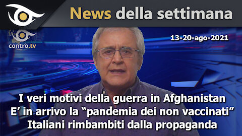 News della settimana (13-20 ago 2021)