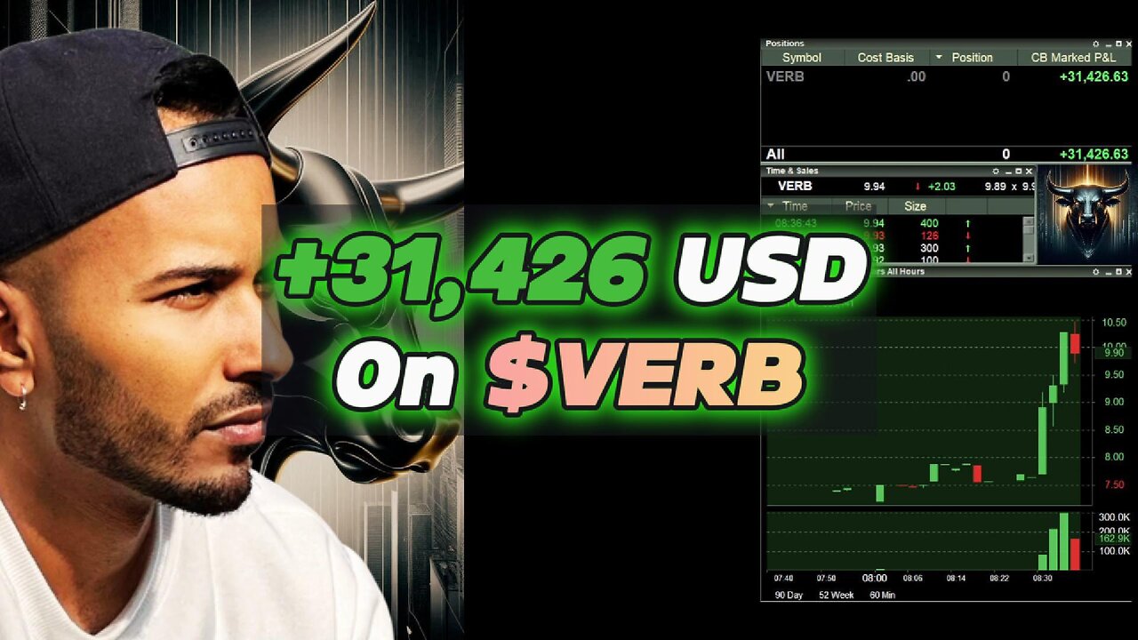 I Made $31,426 LIVE Trading $VERB and Explained the Process.