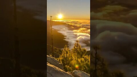 Spectacular sunset over Tenerife