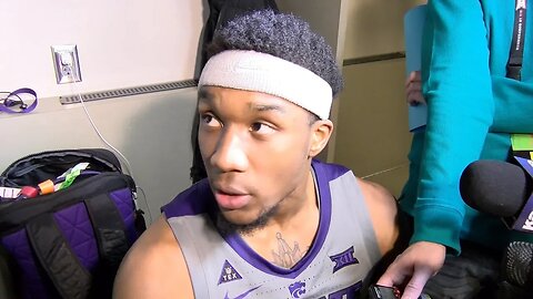 Kansas State Basketball | Xavier Sneed Postgame Interview | Iowa State 63, K-State 59