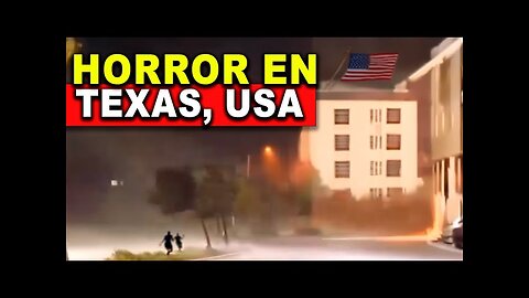 Texas en la peor parte! Mares se desbordan, vientos increíbles. Mira lo que está pasando en U.S.A