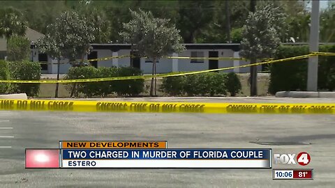 Two charged in Estero double murder