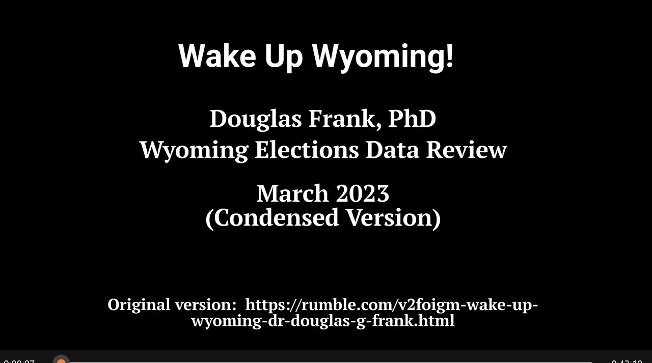 Wake Up Wyoming! Condensed