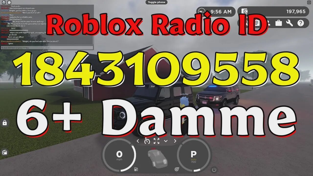 Damme Roblox Radio Codes/IDs