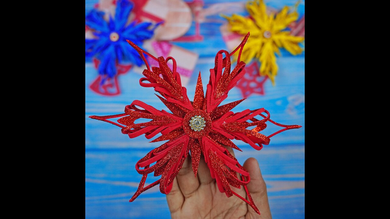 DIY Christmas Decorations🎄How to Make Paper Christmas Snowflake❄️