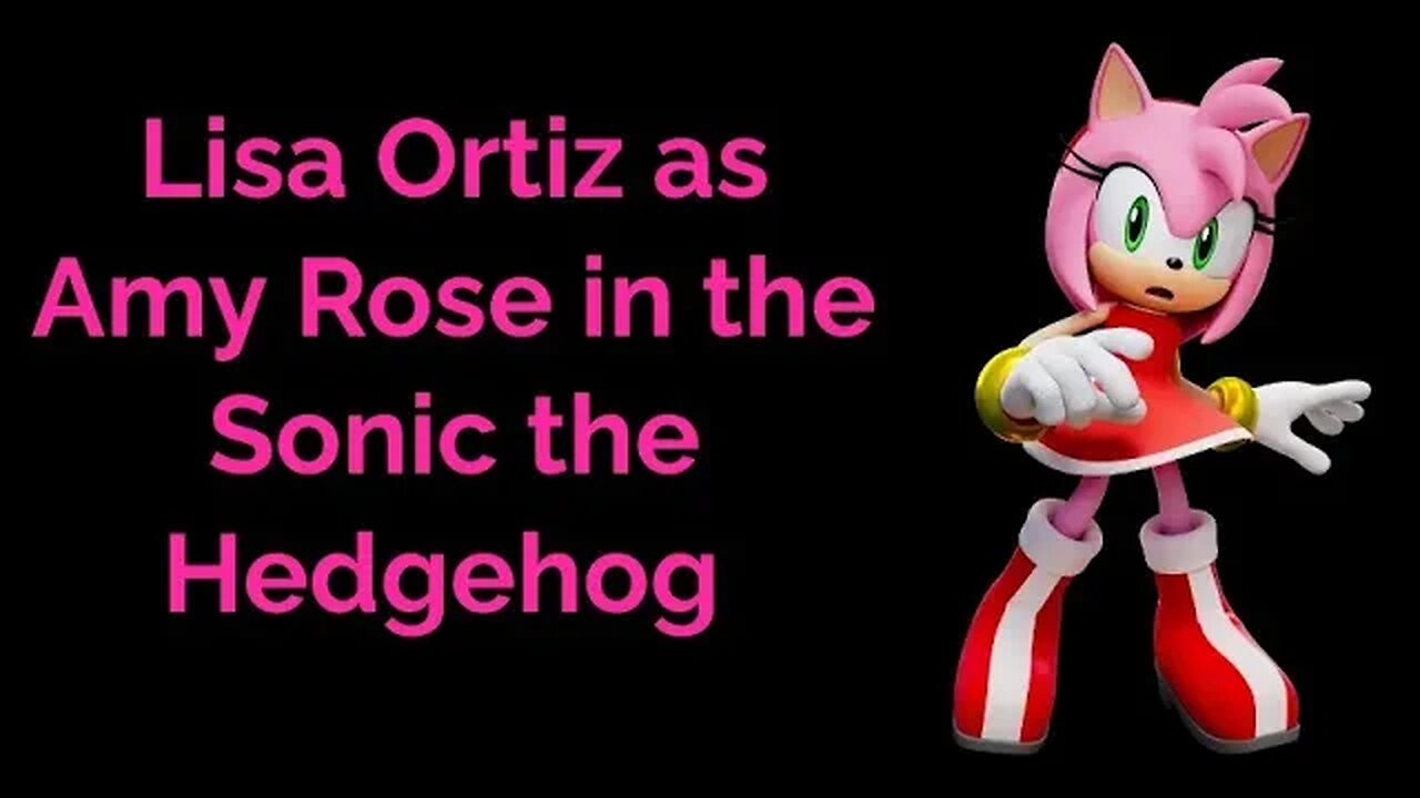 Lisa Ortiz as Amy Rose in the Sonic the Hedgehog Video Games