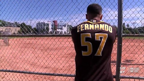 Baseball prospect loses job due to pandemic but keeps on swinging for the fences