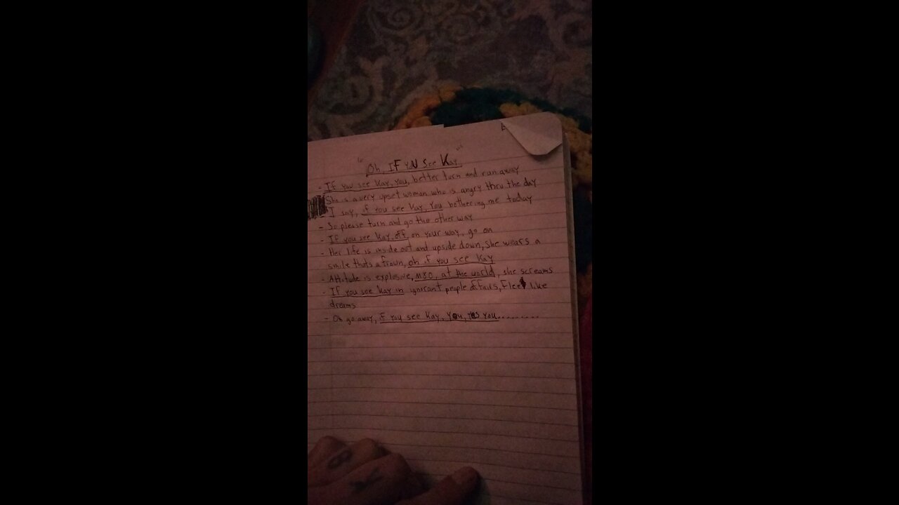iF yoU see kay poem