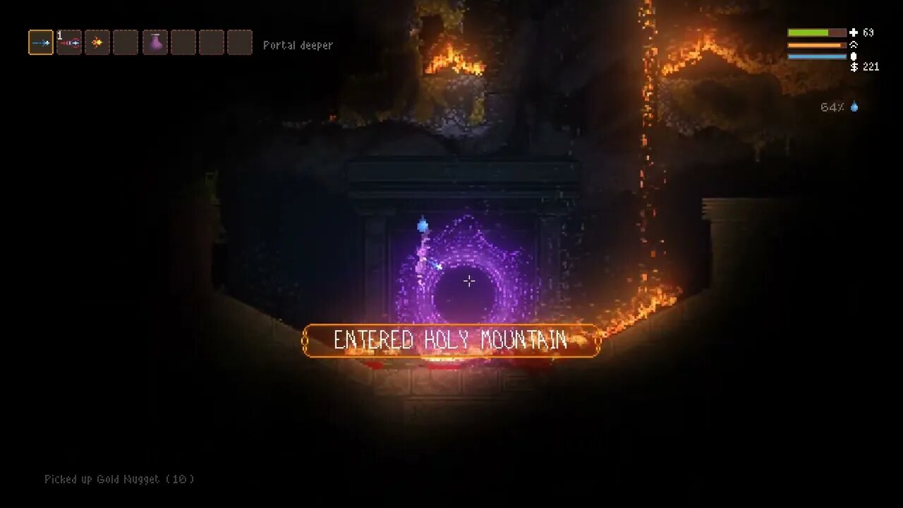 Noita [aaF] daily run for 2023.MARCH.8 LAME. (^人^) didn't even get past the mines.