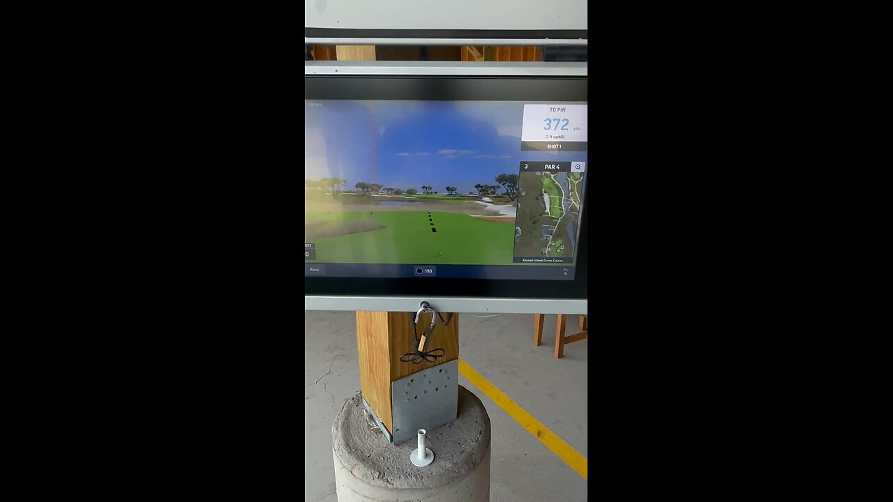 Hole 3 of Virtual Golf with Talon and Logan