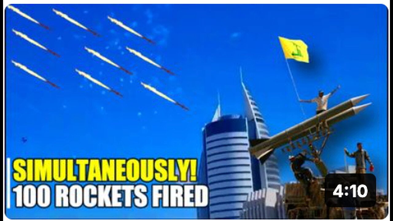 UNUSUAL REVENGE! Haifa is full of Hezbollah barrage rockets