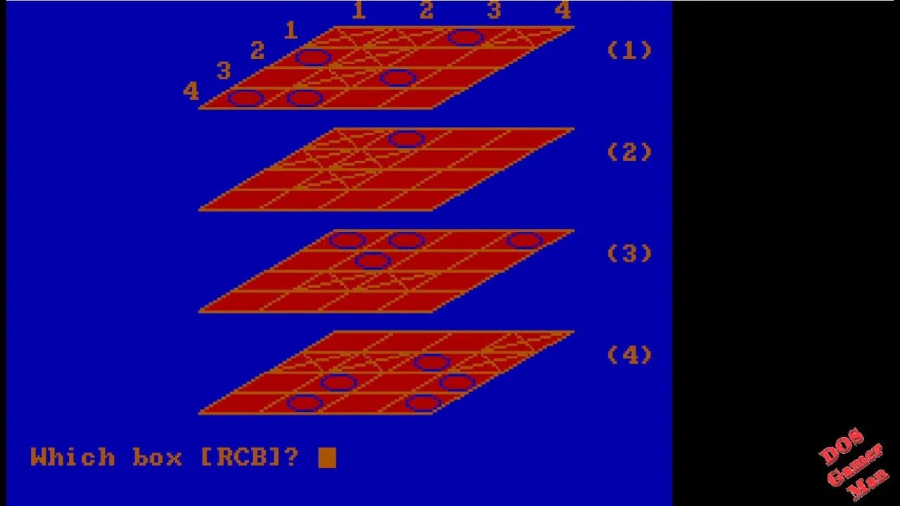 Sequential Dos Game Show: 16. 3D Tic Tac Toe